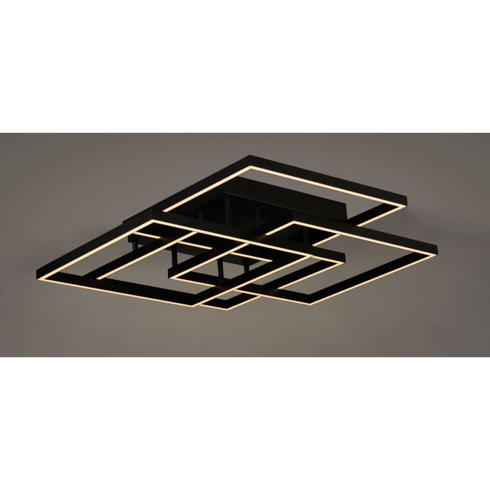 ET2 Traverse LED Black LED Flushmount E21518-BK - Flushmounts