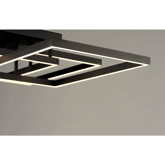 ET2 Traverse LED Black LED Flushmount E21519-BK - Flushmounts