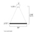 Eternity LED Polished Chrome LED Entry Foyer Pendant - Pendants