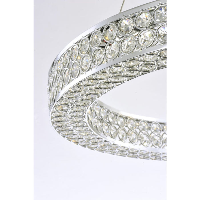 Eternity LED Polished Chrome LED Entry Foyer Pendant - Pendants