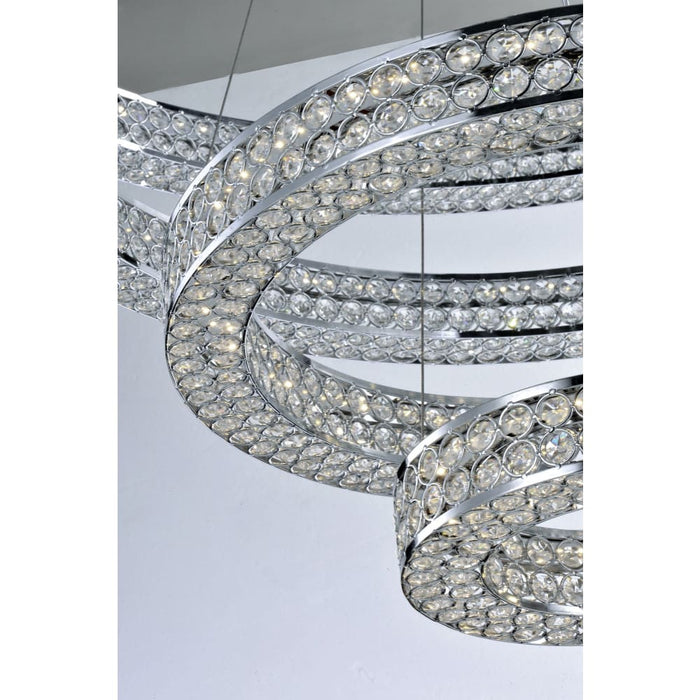 Eternity LED Polished Chrome LED Entry Foyer Pendant - Pendants
