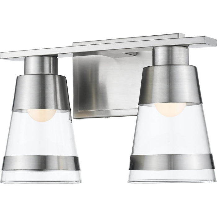 Ethos Brushed Nickel LED Vanity - Bath & Vanity