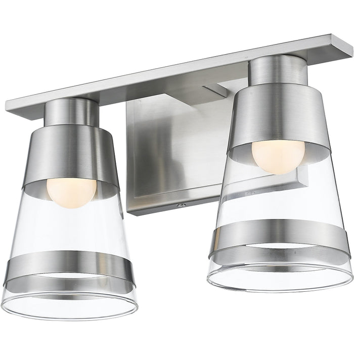 Ethos Brushed Nickel LED Vanity - Bath & Vanity