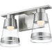 Ethos Brushed Nickel LED Vanity - Bath & Vanity
