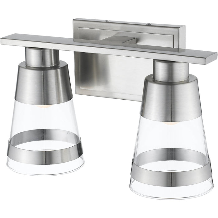 Ethos Brushed Nickel LED Vanity - Bath & Vanity