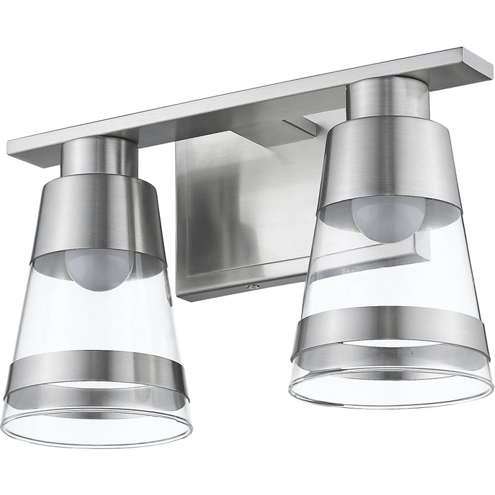 Ethos Brushed Nickel LED Vanity - Bath & Vanity