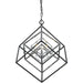 Euclid Chrome Matte Black Chandelier | theLightShop