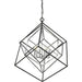 Euclid Chrome Matte Black Chandelier - Chandeliers