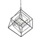 Euclid Chrome Matte Black Chandelier - Chandeliers