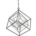 Euclid Chrome Matte Black Chandelier - Chandeliers