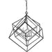 Euclid Chrome Matte Black Chandelier - Chandeliers