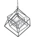 Euclid Chrome Matte Black Chandelier - Chandeliers