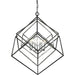 Euclid Chrome Matte Black Chandelier | theLightShop