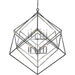 Euclid Chrome Matte Black Chandelier | theLightShop