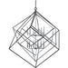 Euclid Chrome Matte Black Chandelier - Chandeliers