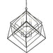 Euclid Chrome Matte Black Chandelier | theLightShop