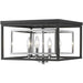 Euclid Chrome Matte Black Flushmount - Flushmounts