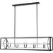 Euclid Chrome Matte Black Island Billiard Pendant - Island/Billiard