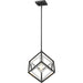 Euclid Chrome Matte Black Mini-Pendant | theLightShop