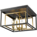 Euclid Olde Brass Bronze Flushmount | theLightShop