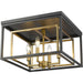 Euclid Olde Brass Bronze Flushmount | theLightShop
