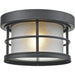 Exterior Additions Black Outdoor Flush Ceiling Mount Fixture | theLightShop