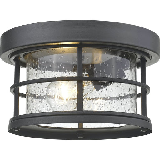 Exterior Additions Black Outdoor Flush Ceiling Mount Fixture | theLightShop
