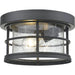 Exterior Additions Black Outdoor Flush Ceiling Mount Fixture | theLightShop