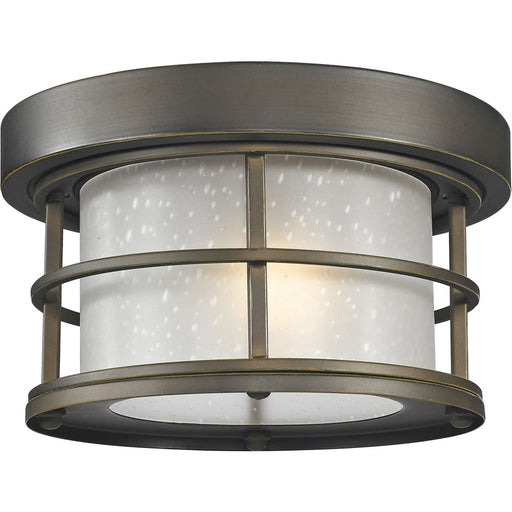 Exterior Additions Oil Rubbed Bronze Outdoor Flush Ceiling Mount Fixture | theLightShop