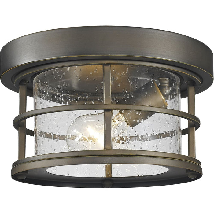 Exterior Additions Oil Rubbed Bronze Outdoor Flush Ceiling Mount Fixture | theLightShop
