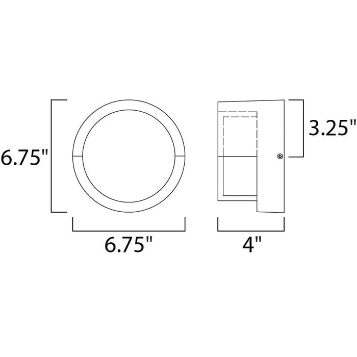 Eyebrow Black LED Outdoor Wall Mount - Outdoor Wall Mount