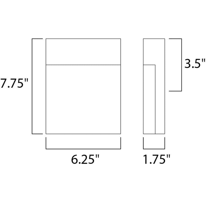 Eyebrow Black LED Outdoor Wall Mount - Outdoor Wall Mount