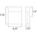 Eyebrow Black LED Outdoor Wall Mount - Outdoor Wall Mount