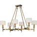 Fairmont Natural Aged Brass Chandelier - Chandeliers