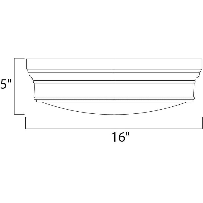 Fairmont Natural Aged Brass Flush Mount - Flushmounts