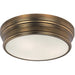 Fairmont Natural Aged Brass Flush Mount - Flushmounts