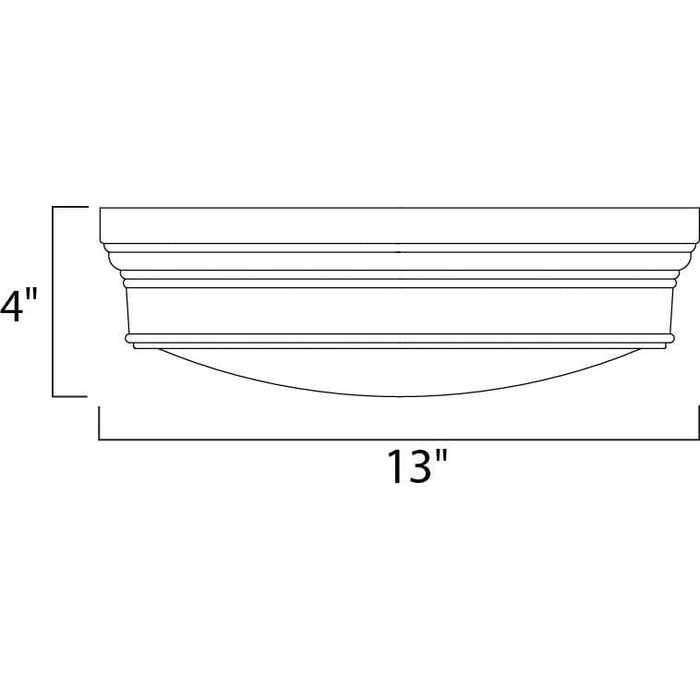 Fairmont Natural Aged Brass Flush Mount - Flushmounts