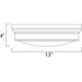 Fairmont Natural Aged Brass Flush Mount - Flushmounts
