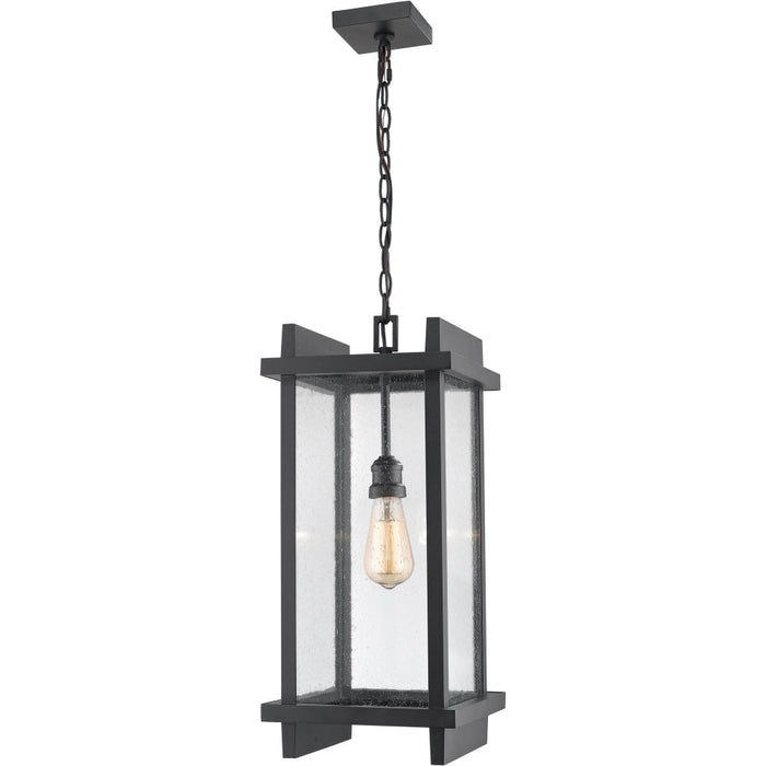 Fallow Black Outdoor Chain Mount Ceiling Fixture - Outdoor Chain Mount Ceiling Fixture
