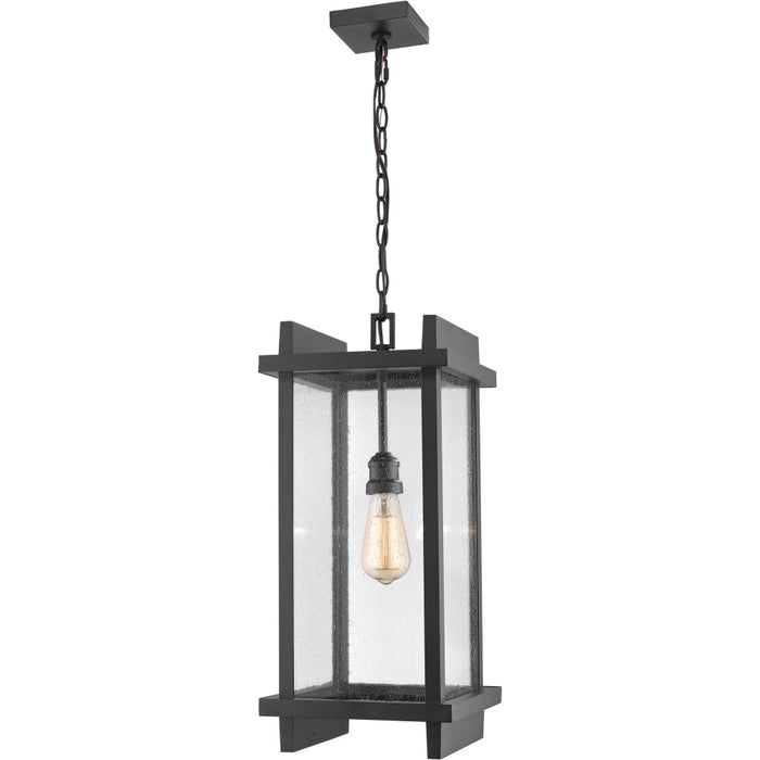 Fallow Black Outdoor Chain Mount Ceiling Fixture | theLightShop