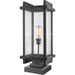 Fallow Black Outdoor Pier Mounted Fixture | theLightShop