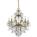 Filmore 6 Light Crystal Antique Gold Chandelier - Chandeliers