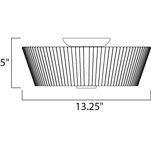 Finesse Satin Nickel Flush Mount - Flushmounts