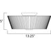 Finesse Satin Nickel Flush Mount - Flushmounts