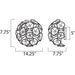Fiori Polished Chrome Wall Sconce - Wall Sconce