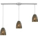 Fissure Satin Nickel Mini Pendant - Mini-Pendants