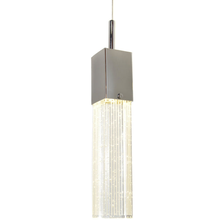 Fizz III Polished Chrome LED Single Pendant - Pendants
