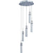 Fizz IV Polished Chrome LED Multi-Light Pendant - Pendants