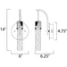 Fizz IV Polished Chrome LED Wall Sconce - Wall Sconce