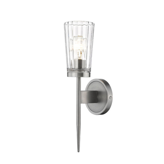 Flair Antique Nickel 1 Light Wall Sconce - Wall Sconces